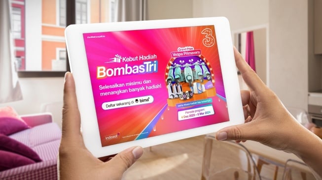 Cara Ikut Proyek Kebut Hadiah BombasTri, Banyak Hadiah Menarik